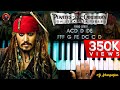 Pirates of the Caribbean Theme (indian version) Piano Cover WITH FULL NOTES | AJ Shangarjan