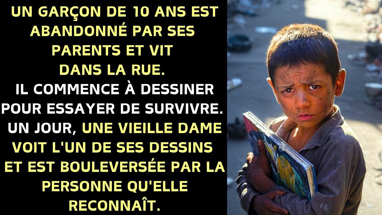 UN GARÇON DE 10 ANS EST ABANDONNÉ PAR SES PARENTS ET VIT DANS LA RUE. IL COMMENCE À DESSINER POUR