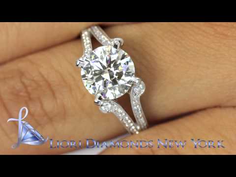 ER-SOLD-094 - 3.01 Carat I-VS2 Certified Natural Round Diamond Engagement Ring 18k White Gold