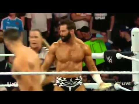 The Miz Vs. Zack Ryder - Intercontinental Championship Match - WWE RAW - 04/04/2016