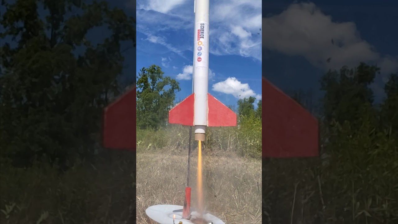 Slow Motion Model Rocket Launch | #shorts