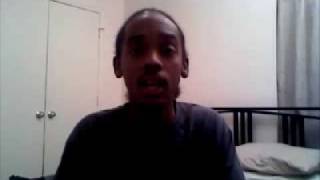 me singing Lights Down Low by Bobby Valentino