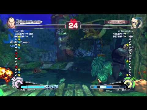 Ixion_90 (Dan) Vs azitar-eletos (Sagat) SSF4 AE Ranked Matches - PSN