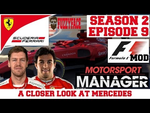 Ferrari S02E09: CHECKING UP ON MERCEDES! - F1 Mod for Motorsport Manager