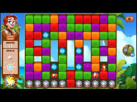 Lost Island Blast Adventure Level 1909 - NO BOOSTERS 🏝️ | SKILLGAMING ✔️