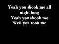 ACDC : You Shook Me All Night Long (Lyric ...