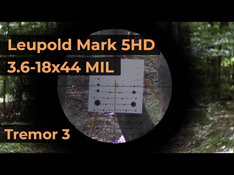 Leupold Mark 5HD 3.6-18x44 MIL Reticle Tremor 3 | Optics Trade Reticle Subtensions
