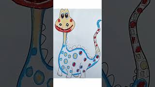 Download lagu Drawing coloring mewarnai Dinosaurus | T-REX #shorts #dinosaur #drawing mp3