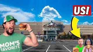 Brits Try Wahlbugers & Auntie Anne's At The BIGGEST Mall In The USA