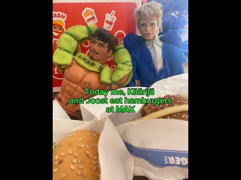 Käärijä and Joost eat Cha Cha Cha burgers #joostklein #käärijä #fyp #foryou #shorts #justiceforjoost