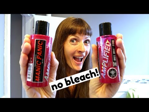 Dying Unbleached Brown Hair with Manic Panic Hot Hot...