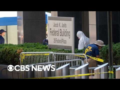 Watch Live: Officials give update on explosion outside New York federal building | CBS News