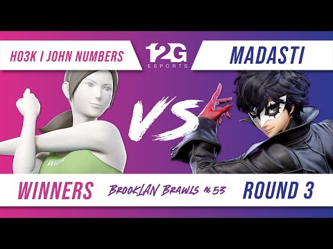 BrookLAN Brawls 53 - Ho3k | John Numbers (Wii Fit) v. Madasti (Joker) - Winners Round 3