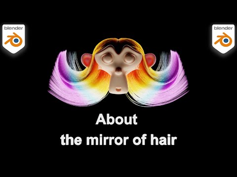 Blender 2.90 How to use Mirror option for the hair...