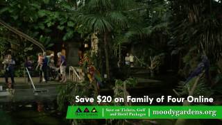 Spring Break at Moody Gardens Galveston Texas Discounts