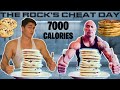 Bodybuilder Vs The Rock's Cheat Day Meals Challenge | Epic Cheat Day