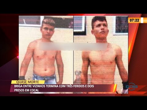 Briga entre vizinhos termina com treÌ‚s feridos e dois presos em Cocal 20 09 2021