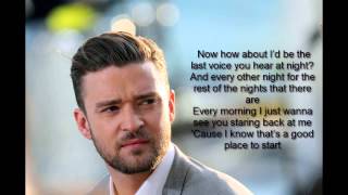 Justin Timberlake-Not a bad Thing (LYRICS)