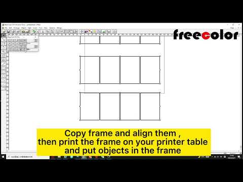 How to design and quickly print frame template with maintop?