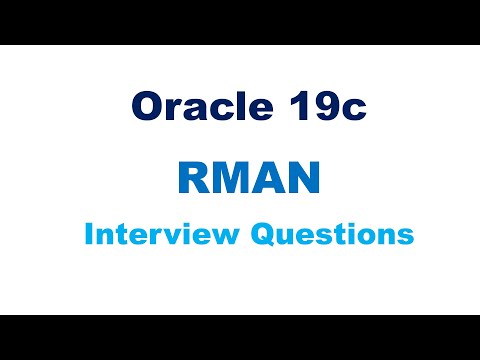 Oracle RMAN Backup & Recovery Interview Question