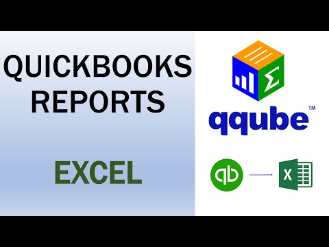 QuickBooks Reports using Excel