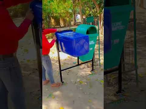 Hdpe green 1100l dustbin