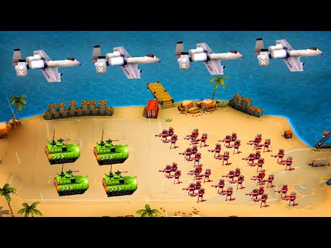 INSANE VEHICLES and AERIAL INVASION in This Amazing Tug Of War Battle Simulator - Warpips