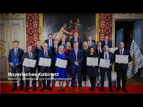 Berufung und Vereidigung des Bayerischen Kabinetts 2023 - Bayern