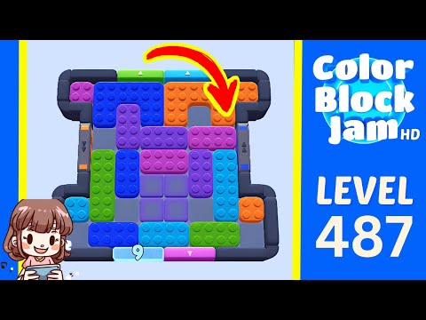 Color Block Jam Level 487 Solution Walkthrough
