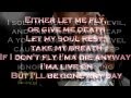 DMX-Let me fly (lyrics) 