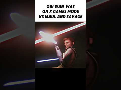 Obi-Wan vs Maul and Savage fight was👌