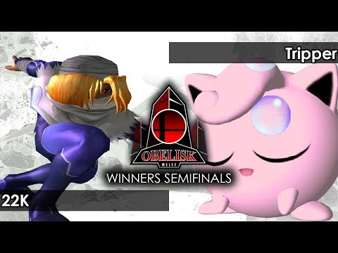 Melee: 22K (Marth) V Tripper (Jigglypuff/Marth) - Obelisk 110 Tournament SSBM