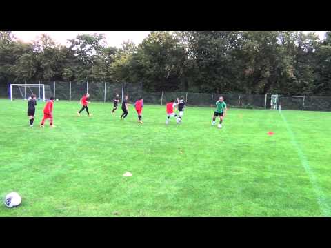 Aaron in Sweden training football with Lunds BK 2013.