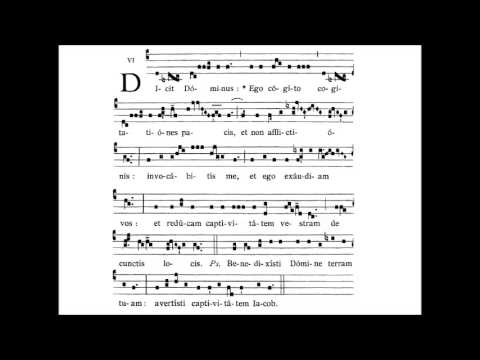Dominica XXIII. post Pentecosten - INTROITUS - Dicit Dominus