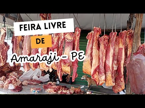 Feira livre de Amaraji - PE hoje 21/02/2026 