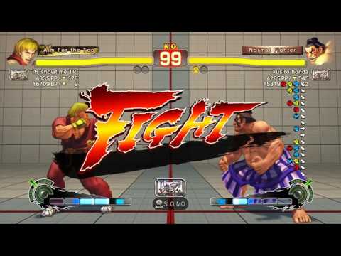USFIV~ Ken (its showtime 1p) vs  E.Honda (kusiro honda) HD