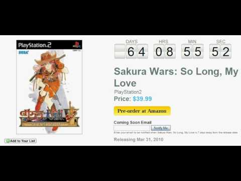 Sakura Wars : So Long, My Love Playstation 2