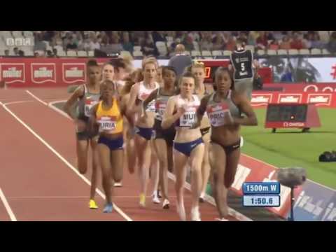 47 Laura Muir 1500m FINAL Women's London Diamond League 2016 HD