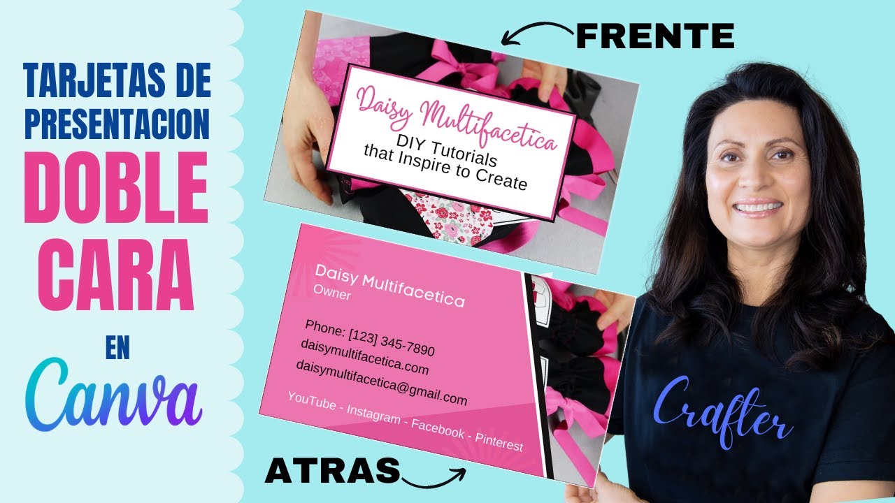 Tarjetas de Presentación de DOBLE CARA: Como Hacer e Imprimir Tarjetas de Presentación con Canva