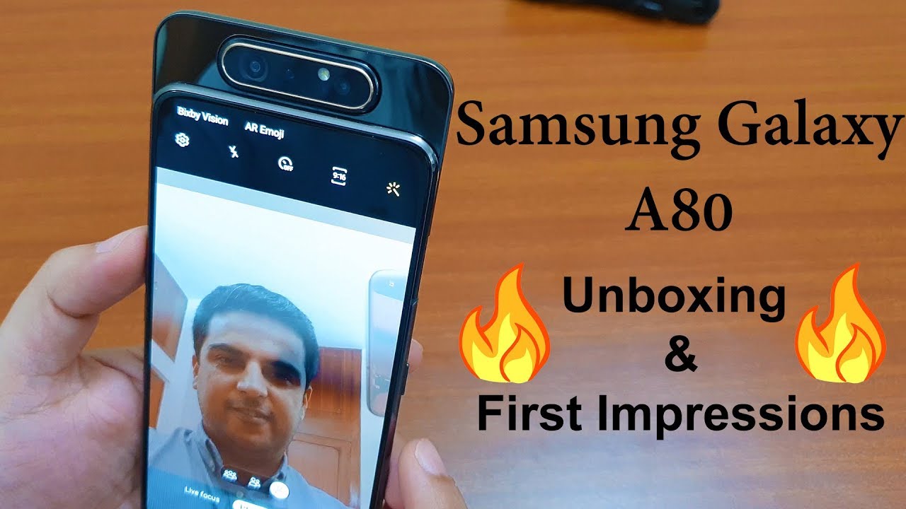 Samsung Galaxy A80 Unboxing, First Impressions, goes on sale in India | Gadget Bridge