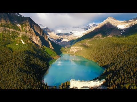 Above the Rocky Mountains - Banff in 4K Nature Relaxation™ Ambient Aerial Film + Music for Healing