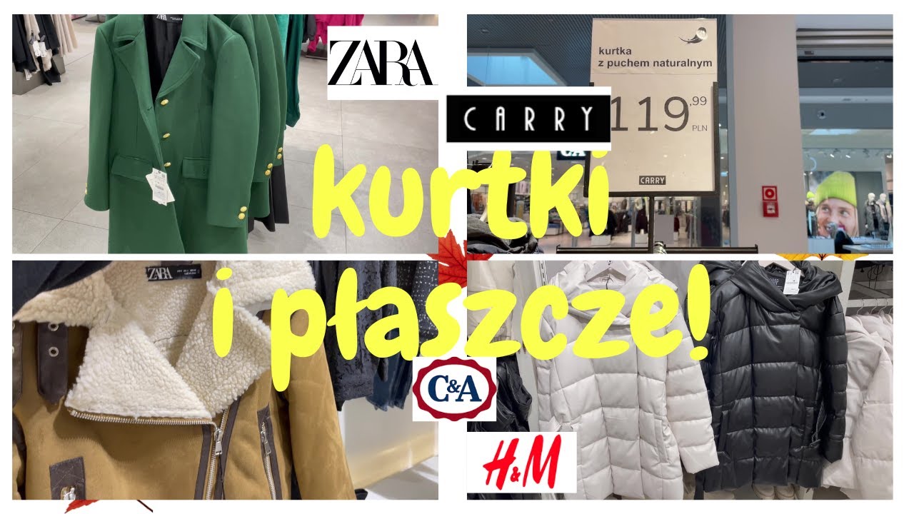 PŁASZCZE I KURTKI #ZARA #C&A #H&M #CARRY / KURTKA Z PUCHEM KACZYM ZA 119ZŁ