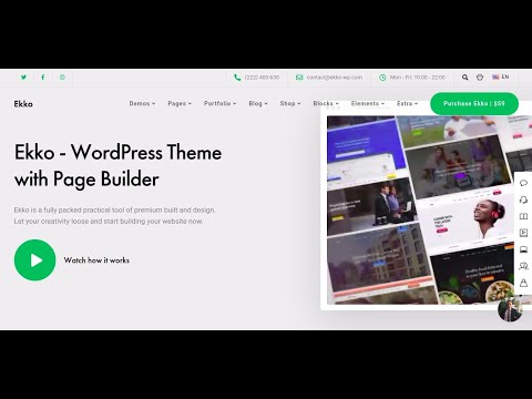 Ekko - Multi-Purpose WordPress Theme | Clean & Modern Design eCommerce Website