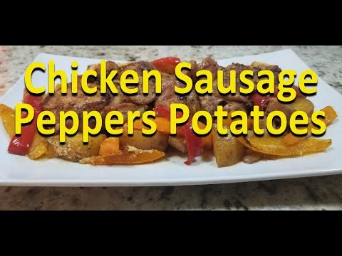 Sausage and Peppers with Chicken and Potatoes on a Cast Iron Skillet | COOKING WITH BIG CAT 305