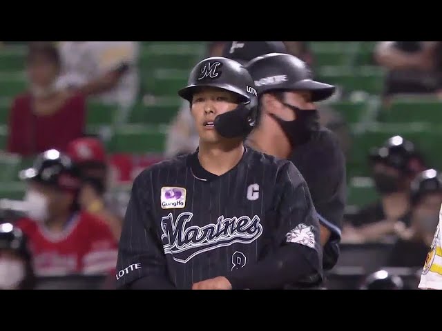 【1回表】マリーンズ・中村 鮮やかに先制タイムリーヒットを放つ!! 2021/9/15 H-M