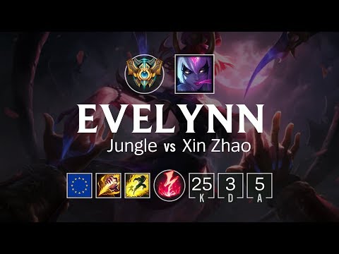 Evelynn Jungle vs Xin Zhao - EUW Challenger Patch 8.11