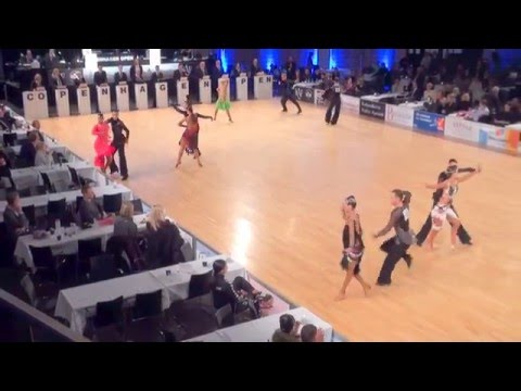 00083 WDSF European 10 Dance, Round 2. Samba. COPENHAGEN OPEN 20.02.2016
