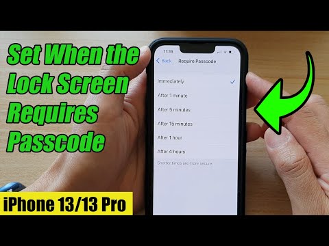 iPhone 13/13 Pro: How to Set When the Lock Screen Requires Passcode
