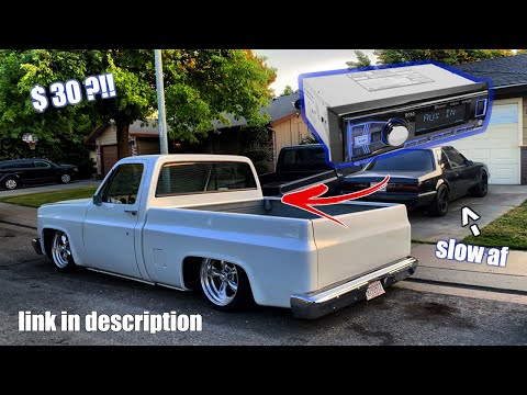 INSTALLING A STEREO IN MY BAGGED 1987 C10 !!! best stereo for under $30 ???