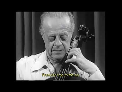 Andre Navarra - My Cello Technique Part 3  (new English subtitles) Left Hand Exercises & Scales.